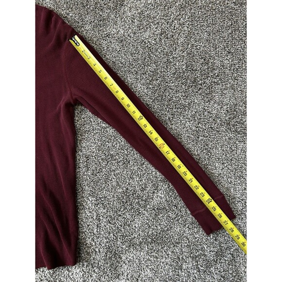 American Eagle Long Sleeve Shirt Maroon 100% Cotton Men's XLT - Picture 9 of 10